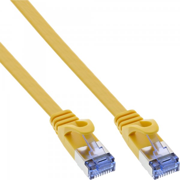 InLine Patch Cable flat - U/FTP - Cat.6A - giallo - 0,5m