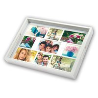 Zep W006 - Cornice per foto multipla - Legno - Bianco - Parete - 10 x 10 cm - Rettangolare
