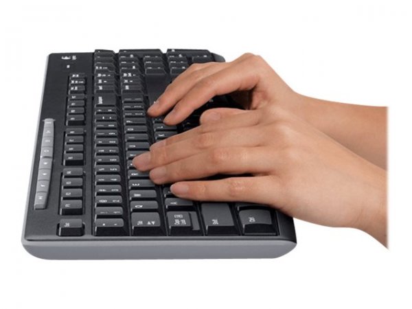 Logitech MK270 - Full-size (100%) - Wireless - RF Wireless - QWERTZ - Nero - Mouse incluso