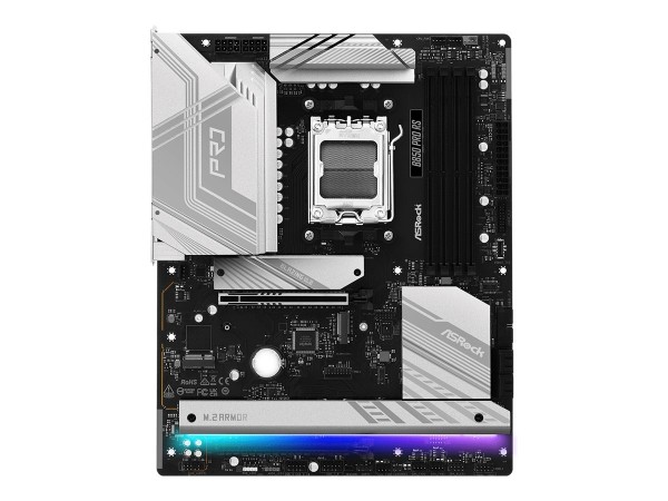 ASRock Am5 B850 Pro Rs -/4xM.2/HDMI/USB-C/Atx - Scheda madre - AMD Sockel AM5 (Ryzen Zen4)