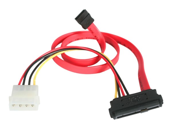 StarTech.com SAS auf SATA Slimline Kabel - SFF-8482 mit IDE Stromkabel - 1 - Cavo - Digitale/dati