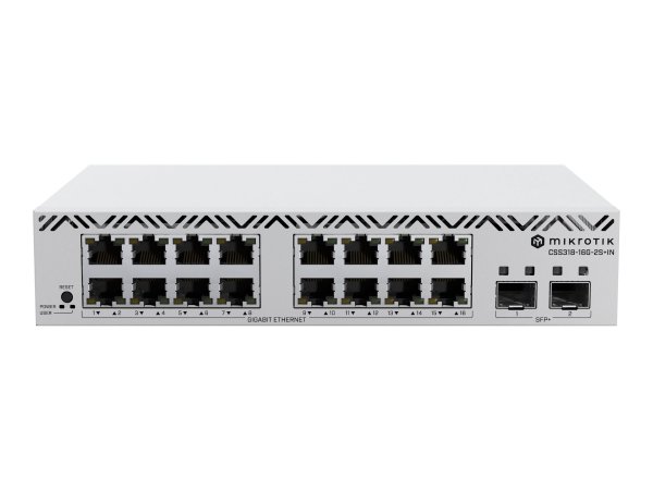 MikroTik Cloud Smart Switch CSS318-16G-2S+IN 16x 2x SFP+ - - 1 - - 1 - - 1 - Interruttore - 1 Gbps