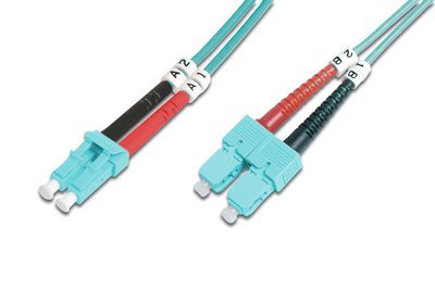 DIGITUS Cavo patch LWL multimodale OM 3 - LC/SC - 10 m - I-VH - OM3 - LC - SC