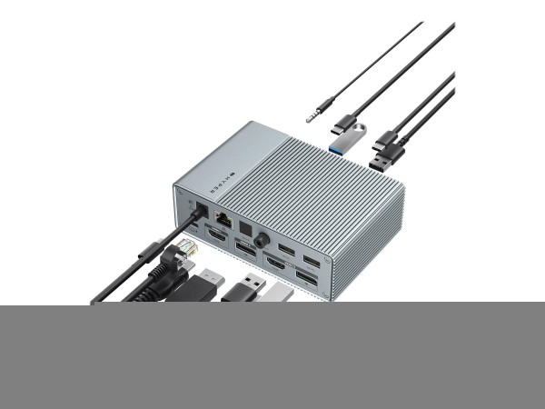 Targus HDG215-EUZ - USB 3.2 Gen 2 (3.1 Gen 2) Type-C - 3.5mm - DisplayPort - HDMI - RJ-45 - USB 3.2