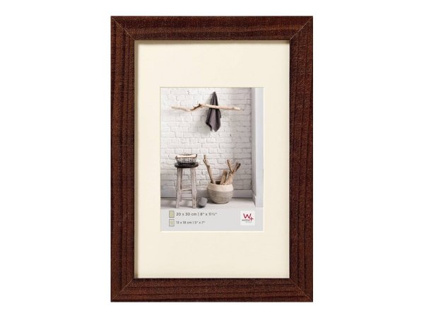 Walther Design HO040N - Cornice per foto singola - Legno - Noce - 20 x 27 cm - Rettangolare - 351 mm