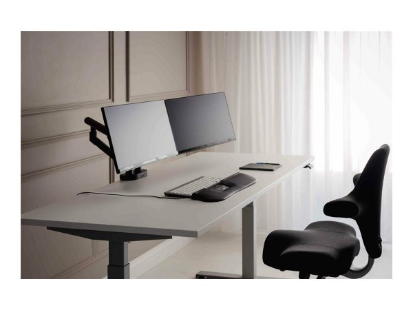 Bakker Be Flexible Dual Monitorarm Black