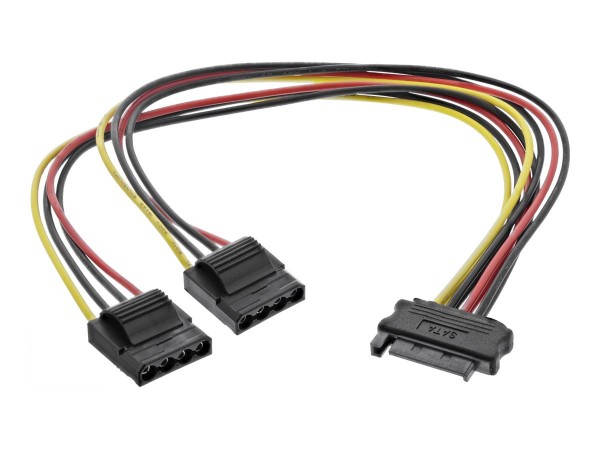 InLine Cavo di alimenazione a Y - da 1x 5,25“ M a 2x 5,25” F - 0,3m