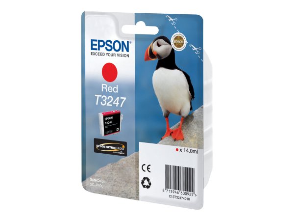 Epson T3247 Red - Rosso - Inchiostro a base di pigmento - 14 ml - 1 pz - 980 pagine