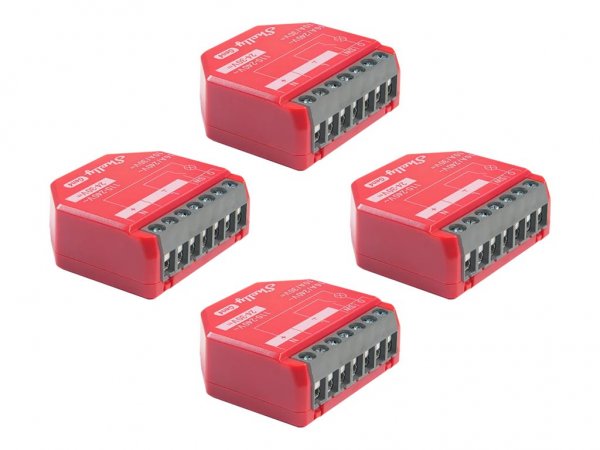 Shelly Relais 1PM Gen4 4er Pack Unterputz