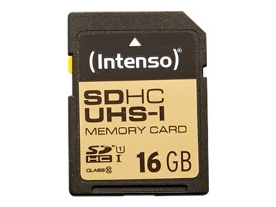 Intenso 3421470 - 16 GB - SDHC - Classe 10 - UHS-I - 90 MB/s - Class 1 (U1)