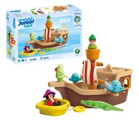 PLAYMOBIL Junior Aqua - Peter Pans Piratenschiff mit Wasserspritzspaß