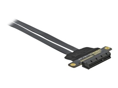 Delock Scheda Riser PCI Express x4 per x4 con cavo flessibile da 30 cm - PCIe - PCIe - Nero - Verde