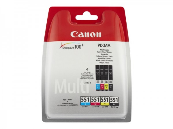 Canon 6509B016 - Nero - Ciano - Magenta - Giallo - 4 pz - Confezione multipla