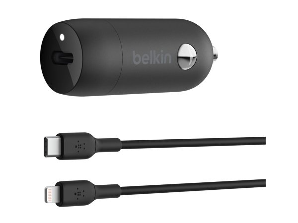Belkin CARICABATTERIE DA AUTO 30W CON PORTA USB PPS - Auto - Accendisigari - 1 m - Nero