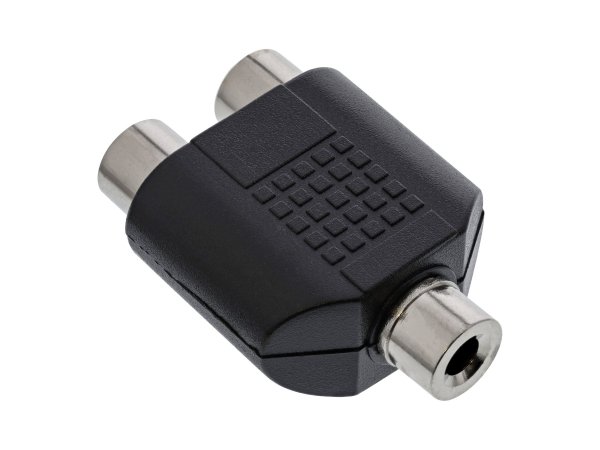 InLine Adattatore Audio - 3,5mm Jack femmina Mono a 2x RCA femmina - Y form