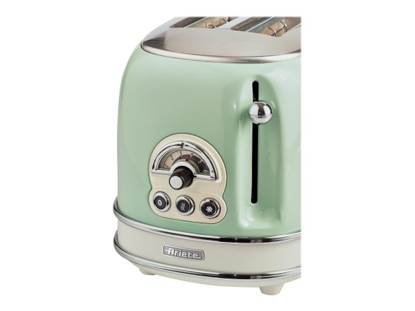 Ariete 155 Tostapane Vintage 2 fette di pane - con pinze - 6 livelli di tostatura - 810 Watt- Acciai