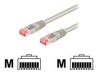 Goobay CAT 6 Patchkabel S/FTP PiMF Grau - Cavo - Rete