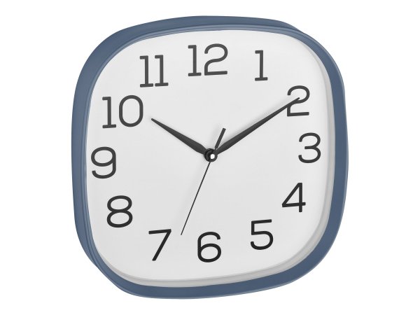 TFA 60.3053.06 - Parete - Quartz clock - Quadrato - Blu - Bianco - Plastica - Vetro