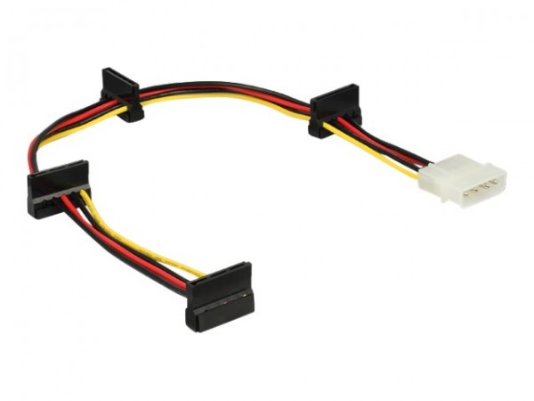 Delock 0.4m - Molex 4p/4xSATA 15p - 0,4 m - Molex (4-pin) - 4 x SATA 15 pin - Maschio - Femmina - Dr