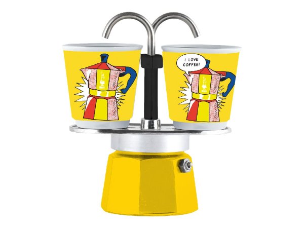 Bialetti 0001405 - Moka - Giallo - 2 tazze - 1 pz