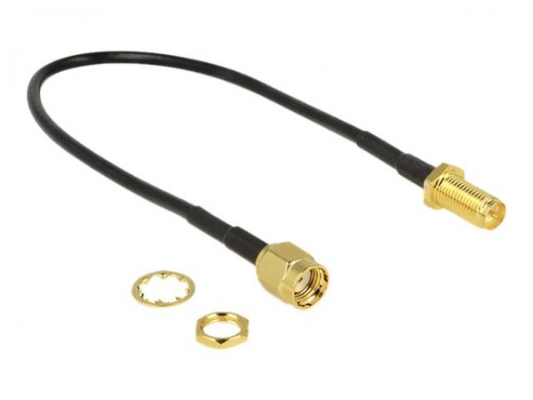 Delock Antennenkabel - RP-SMA (W) bis RP-SMA (M)