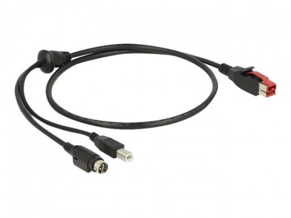 Delock Kabel USB Powered St> B+ Hosiden Mini-DIN - Cavo - Digitale/dati