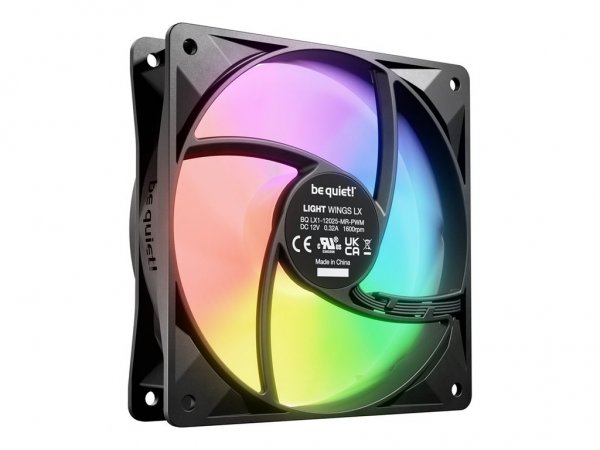 Be Quiet! Light Wings LX 120mm PWM Triple Pack schwarz 3er Pack 120 mm - Case fan - 25,5 dB