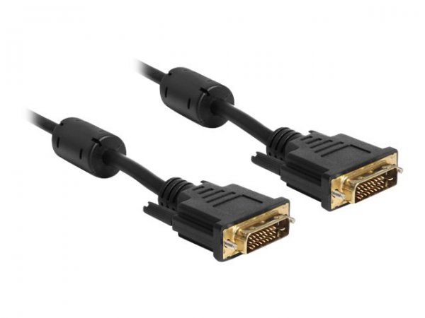 Delock 83192 - 5 m - DVI-D - DVI-D - Nero - Oro - Maschio/Maschio