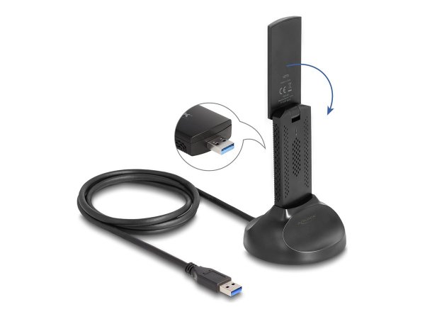 Delock Wi-Fi 6E Dualband WLAN USB Adapter AX3000 - Controller usb - WLAN