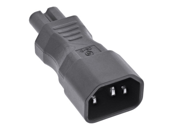 InLine Adattatore di rete IEC 60320 C14 / C7 - da 3 poli a 2 poli