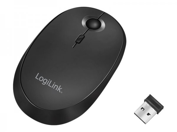 LogiLink ID0204 - Ambidestro - RF senza fili + Bluetooth - 1600 DPI - Nero