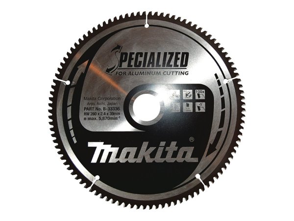 Makita Specialized - Alluminio - 26 cm - 3 cm - 5870 Giri/min - 2,4 mm - Makita