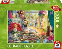 Schmidt Puzzlezeit mit Katze 1000 Teile
