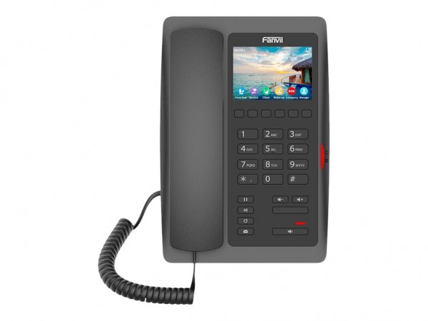 Fanvil H5W - IP Phone - Nero - Cornetta cablata - In-band - Fuori banda - Info SIP - 2 linee - 8,89