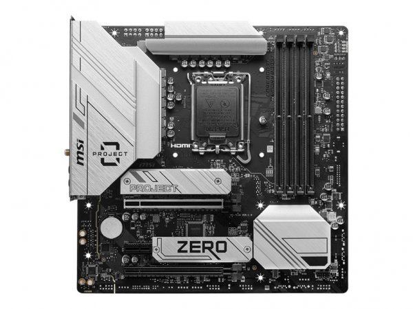 MSI B760M PROJECT ZERO - Motherboard - micro ATX - LGA1700-Sockel - B760 Chipsat... - Scheda madre -