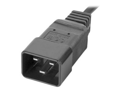 Lanberg PDU-08I-0200-C20-BK - 1U - Monofase - Alluminio - Nero - 8 presa(e) AC - Accoppiatore C13