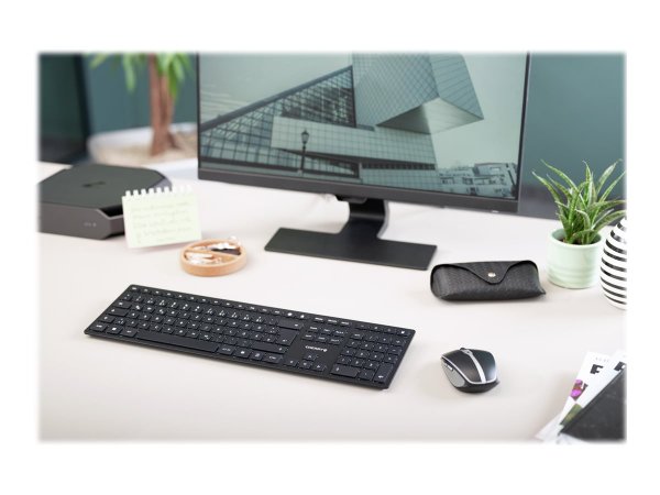 Cherry KW 9100 Slim FR Keyboard - Tastiera - 3 tasti