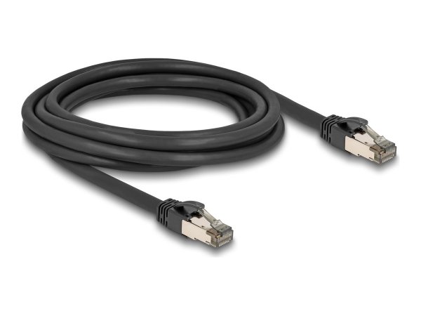 Delock Cavo di rete RJ45 Cat.6A U/FTP ultra-flessibile con rivestimento interno in metallo 3 m nero