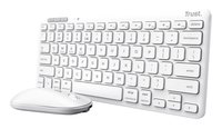 Trust Lyra Keyboard & Mouse white DE - Tastiera - 1200 dpi