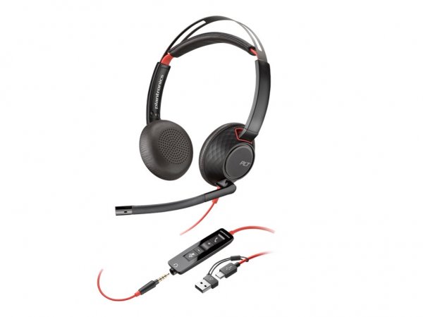 Poly Blackwire 5220 Stereo USB-C Headset+ - Cuffia - 20 KHz