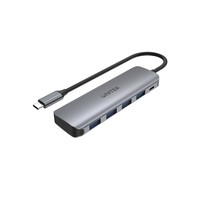 Unitek International UNITEK P5+ - USB 3.2 Gen 1 (3.1 Gen 1) Type-A - 5000 Mbit/s - Grigio - Allumini