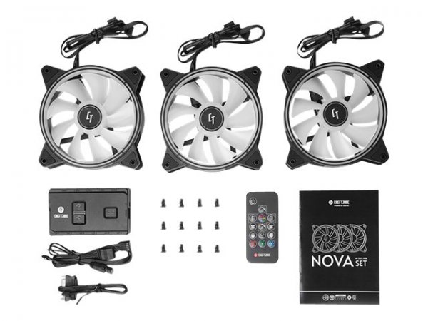 Chieftec Chieftronic Nova Set - Ventilatore - 12 cm - Nero