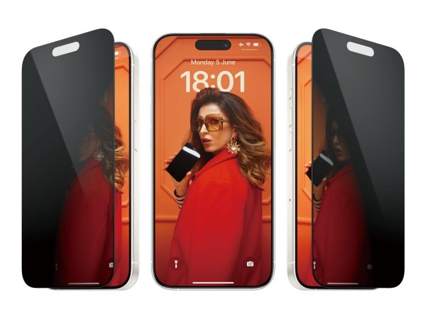 PanzerGlass Privacy Pellicola in Vetro Temperato iPhone 15 Pro | Ultra-Wide Fit con applicatore incl