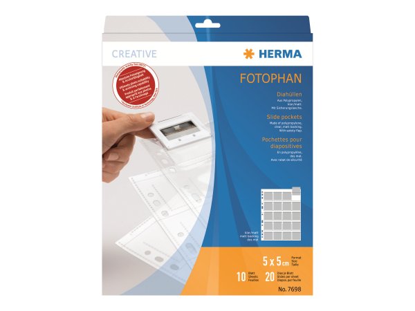 HERMA 7698 - Trasparente - Polipropilene (PP) - 50 x 50 mm - 10 pz
