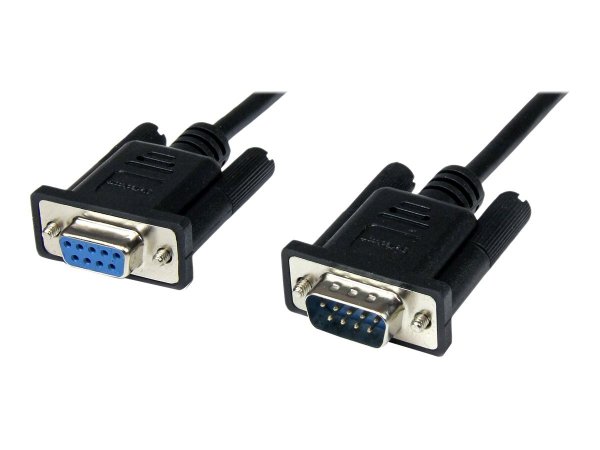StarTech.com Cavo seriale null modem DB9 RS232 nero 2 m - F/M - Nero - 2 m - DB-9 - DB-9 - Maschio -
