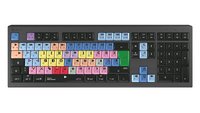 Logickeyboard LKB-MCOM4-A2M-FR - Cablato - USB - Tasto con meccanismo a forbici - AZERTY - LED - Ner