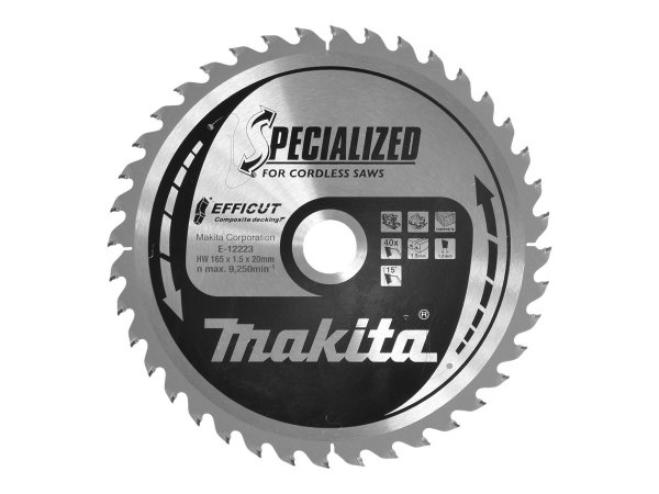Makita E-12223 - Plastica - Legno - 16,5 cm - 2 cm - 9250 Giri/min - 1,5 mm - Makita