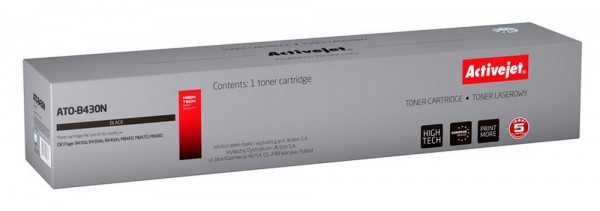 Activejet ATO-B430N Toner Replacement OKI 43979202 Supreme - Compatibile - Unità toner