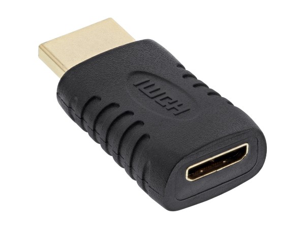 InLine Adattatore HDMI Tipo A Maschio a Mini HDMI Tipo C Femmina - dorato - 4K2K