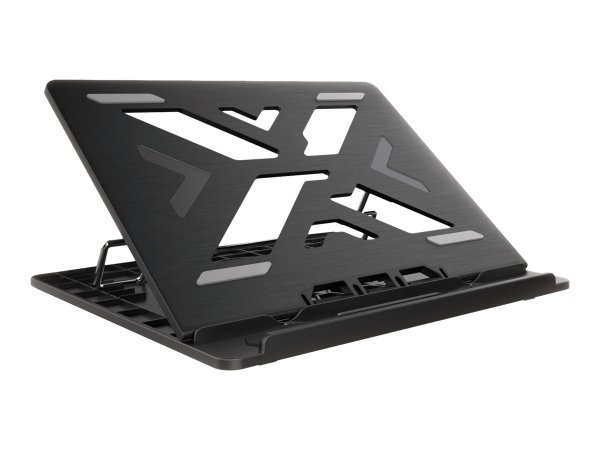 Conceptronic ERGO Laptop Cooling Stand - Supporto per computer portatile - Nero - 39,6 cm (15.6") -